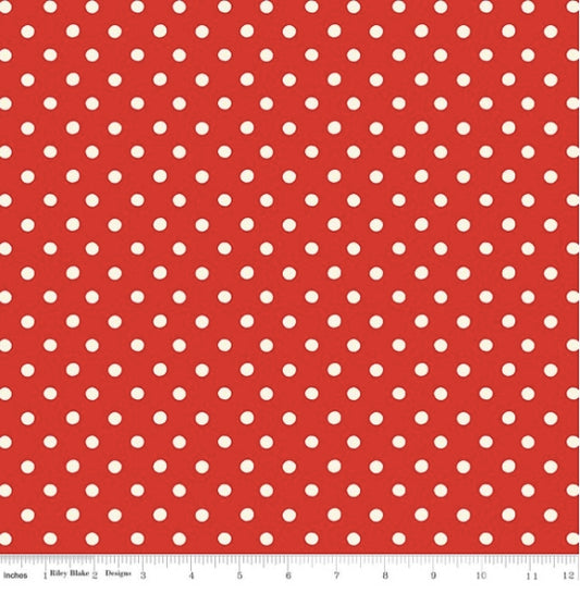 Cath Kidston® Signature Collection Button Spot Red (C18374-RED)
