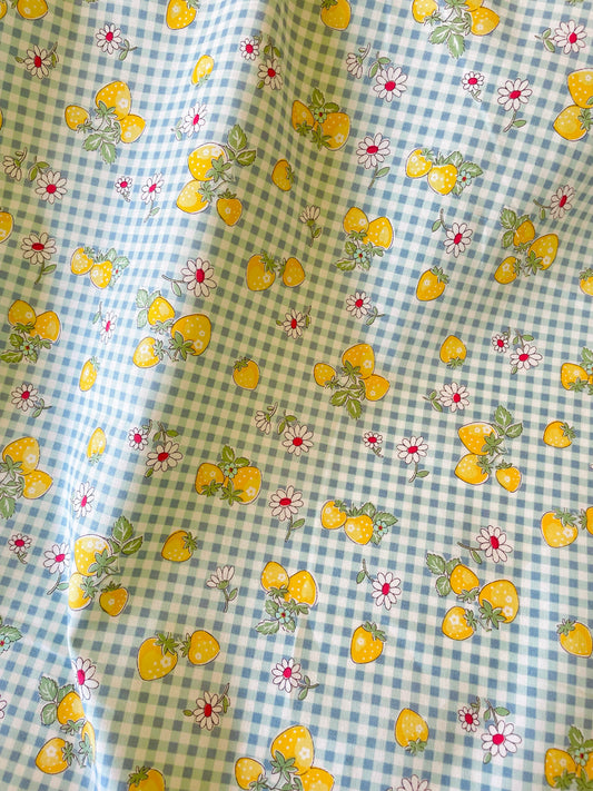 Atsuko Matsuyama - Check and Strawberry (blue)