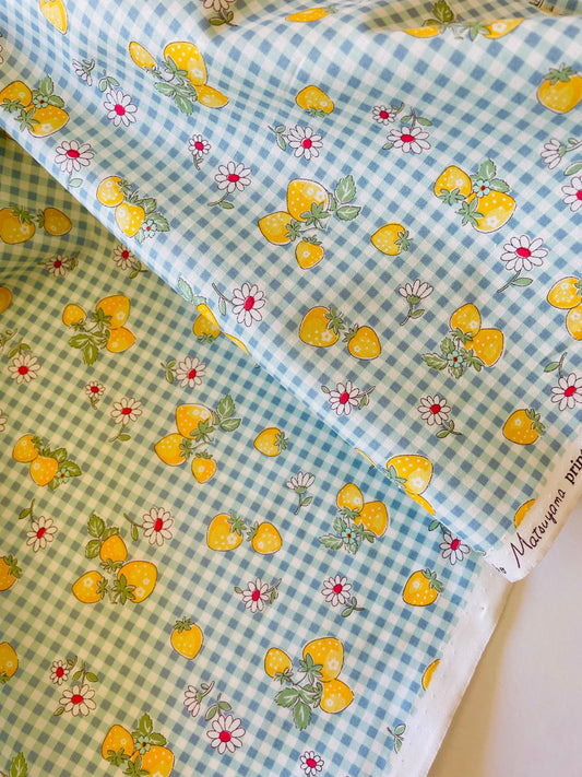 Atsuko Matsuyama - Check and Strawberry (blue)