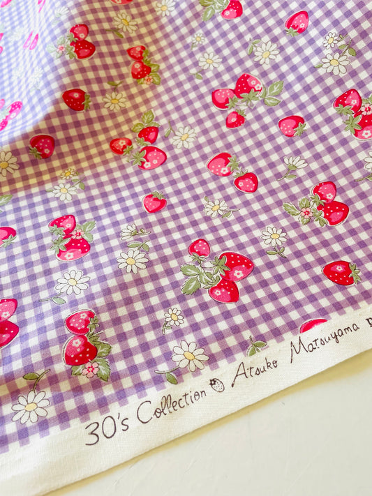 Atsuko Matsuyama - Check and Strawberry (purple)