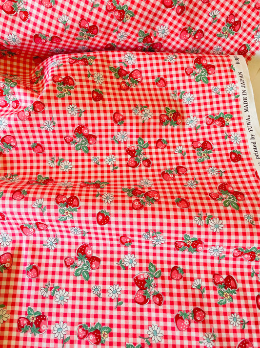 Atsuko Matsuyama - Check and Strawberry (red)