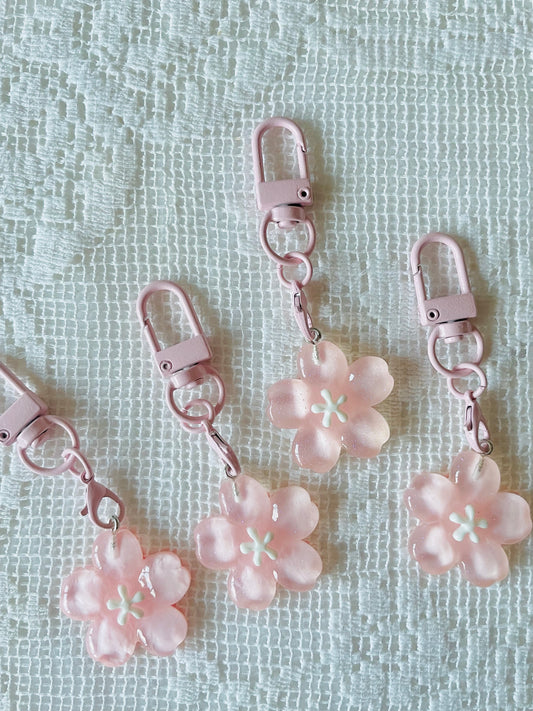 Zipper Charm -  Cherry Blossom (pink)