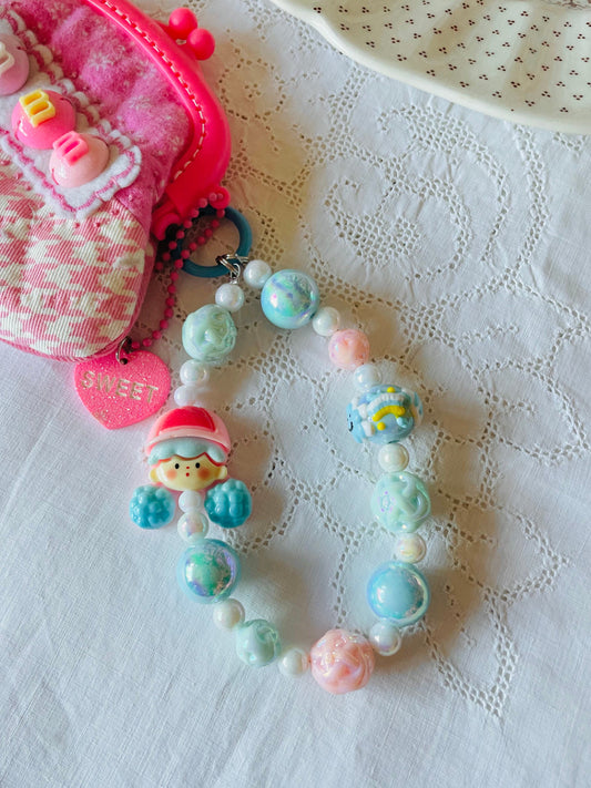 Zipper Charm -  Pretty Chain (blue)