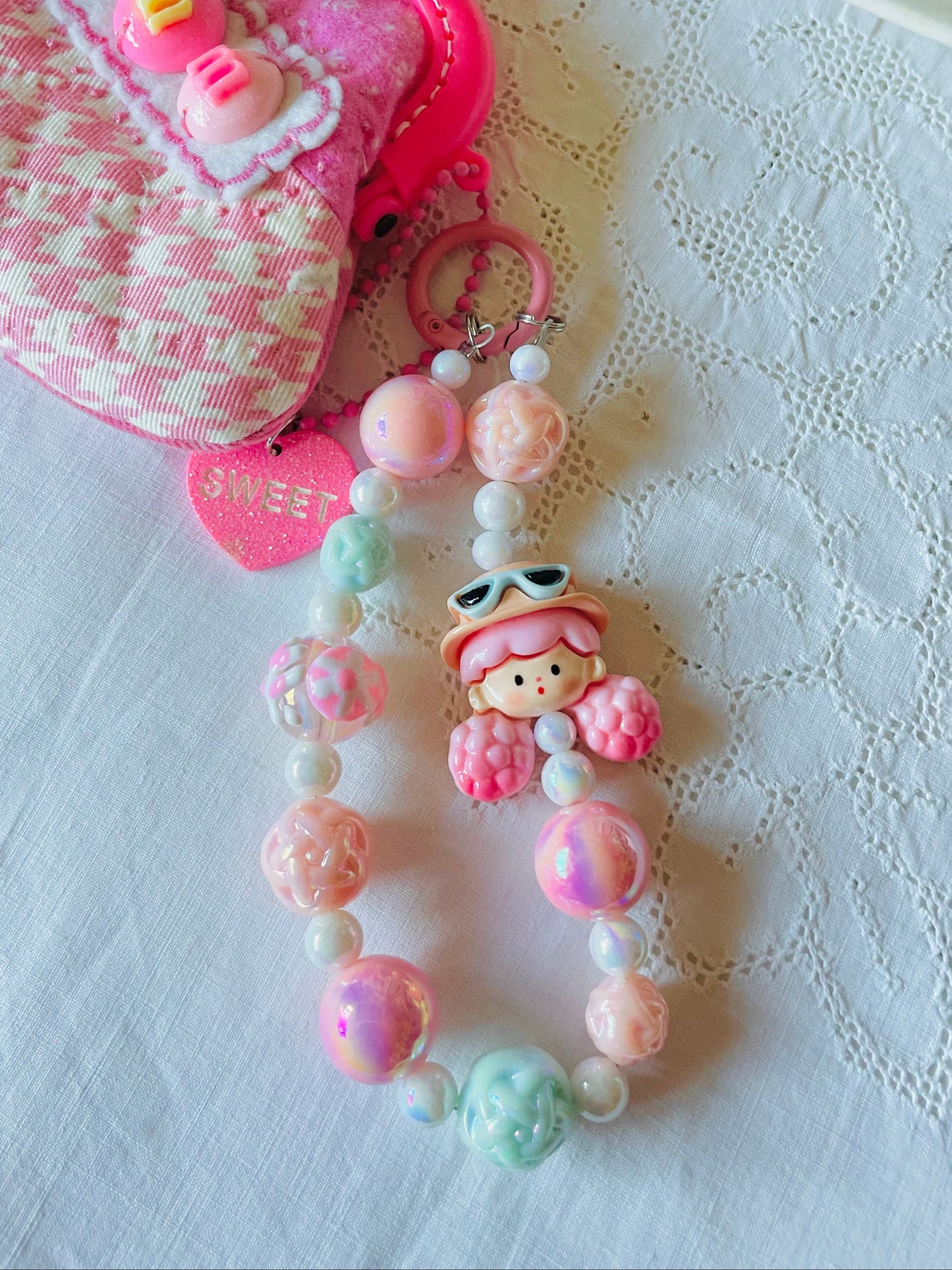Zipper Charm -  Pretty Chain (pink)