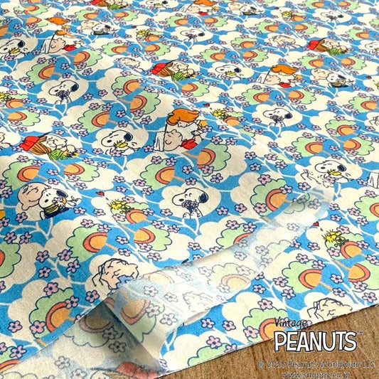Liberty Japan+ Peanuts (snoopy) : Friendship Bloom (blue)
