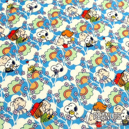 Liberty Japan+ Peanuts (snoopy) : Friendship Bloom (blue)