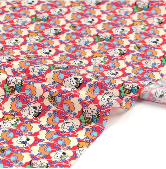 Liberty Japan+ Peanuts (snoopy) : Friendship Bloom (red)