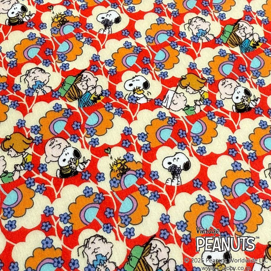 Liberty Japan+ Peanuts (snoopy) : Friendship Bloom (red)