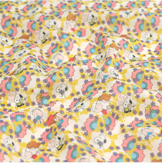 Liberty Japan+ Peanuts (snoopy) : Friendship Bloom (yellow)