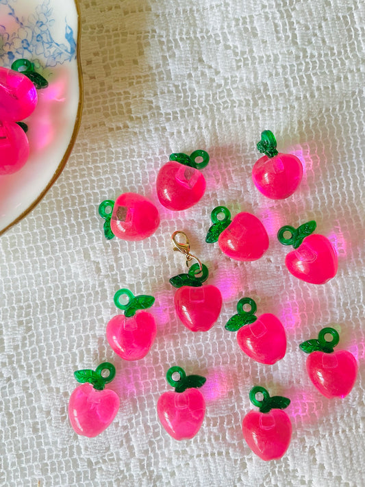 Zipper Charm - Classic Apple (rosy pink)