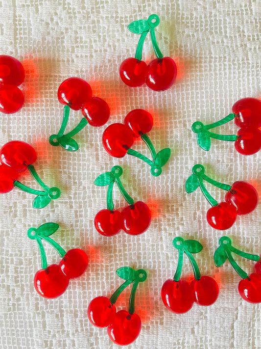 Zipper Charm - Classic Cherry -- Red (big)