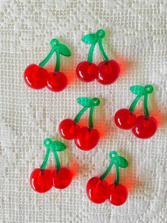 Zipper Charm - Classic Cherry -- Red (big)