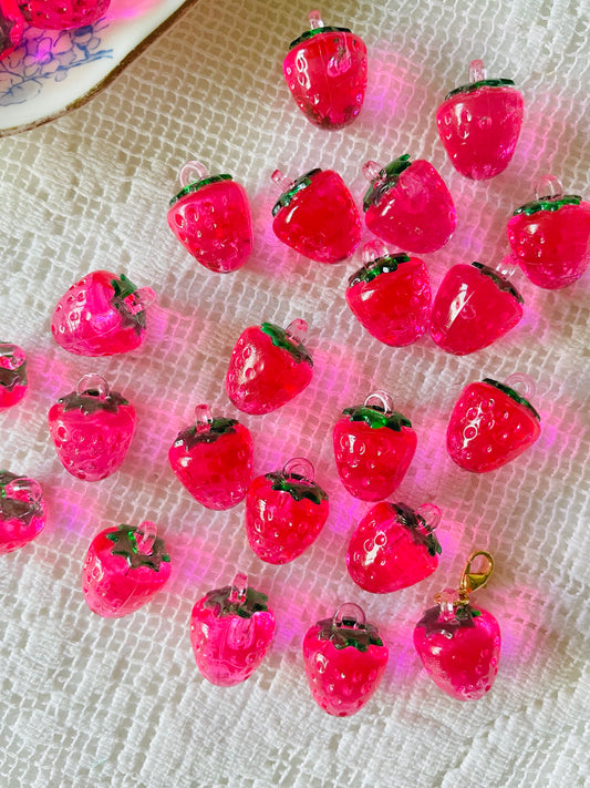 Zipper Charm - Classic Strawberry (Rosy Pink)