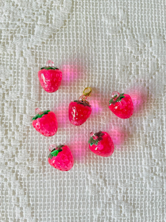 Zipper Charm - Classic Strawberry (Rosy Pink)