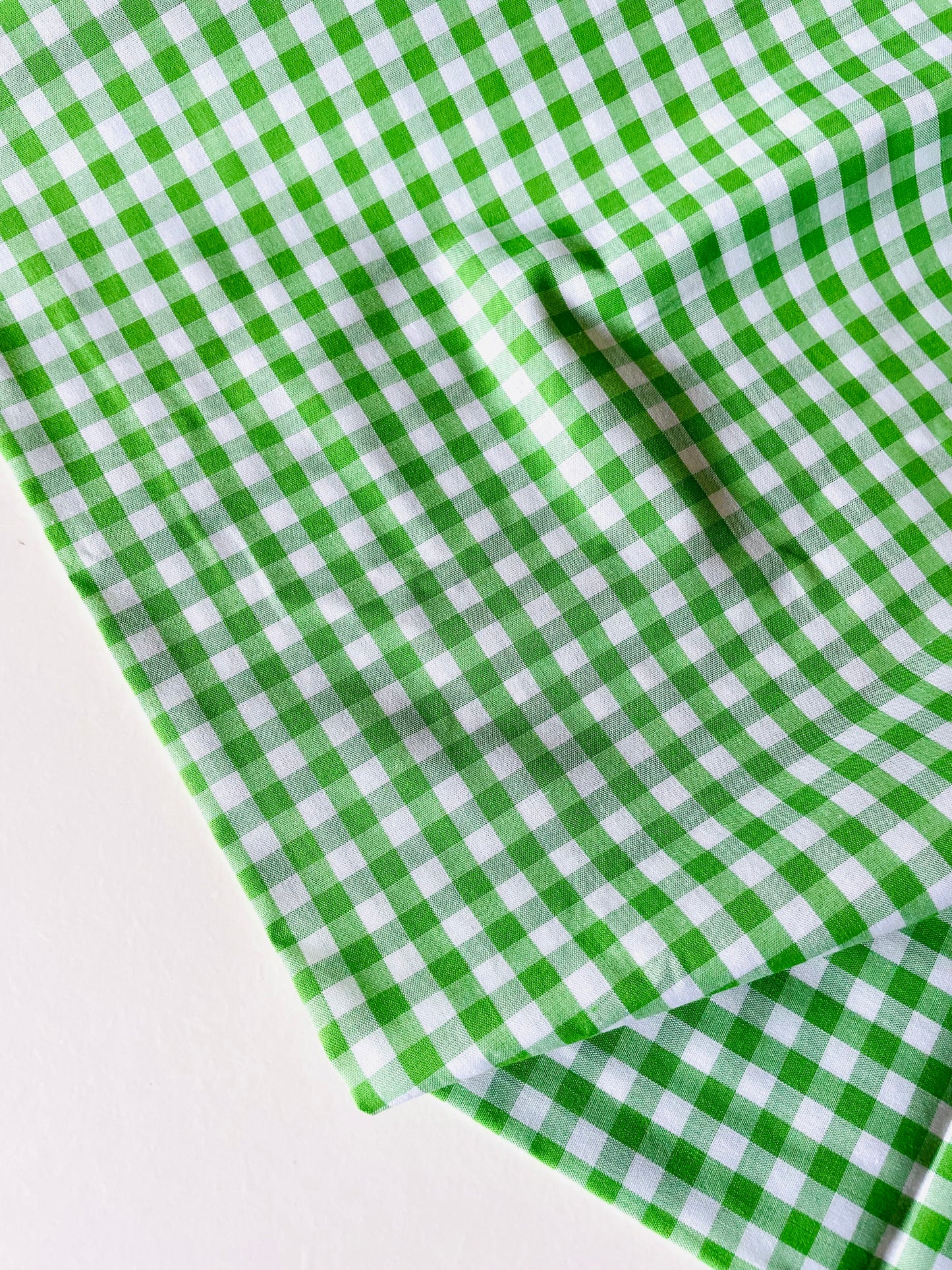 Gingham - green (7mm grid)