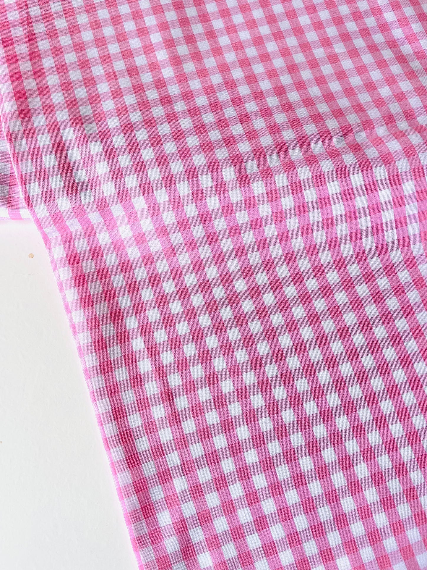 Gingham - pink (7mm grid)