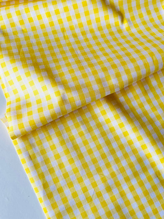 Gingham - yellow (7mm grid)
