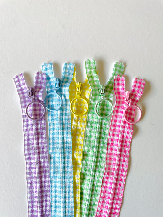 YKK Gingham BUNDLE (8"/20cm)