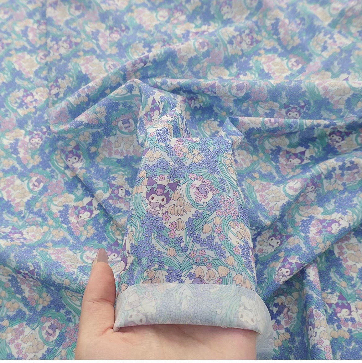 Liberty Japan - Kuromi - Heart Wreath (blue)
