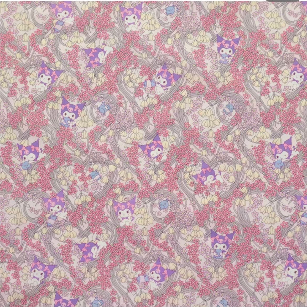 Liberty Japan - Kuromi - Heart Wreath (pink)