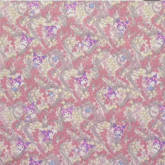 Liberty Japan - Kuromi - Heart Wreath (pink)