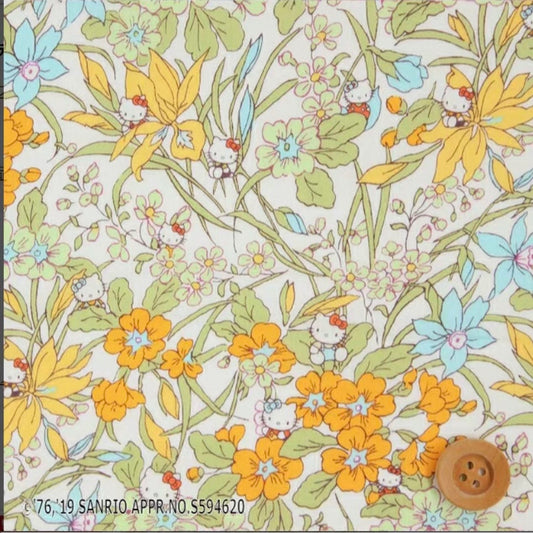 !! PRE Order! ! Liberty Japan & Hello Kitty - Iris Garden (yellow)