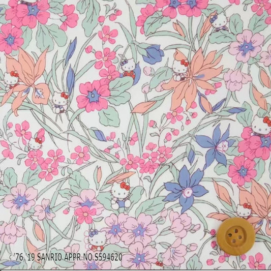 !! PRE Order! ! Liberty Japan & Hello Kitty - Iris Garden (pink)