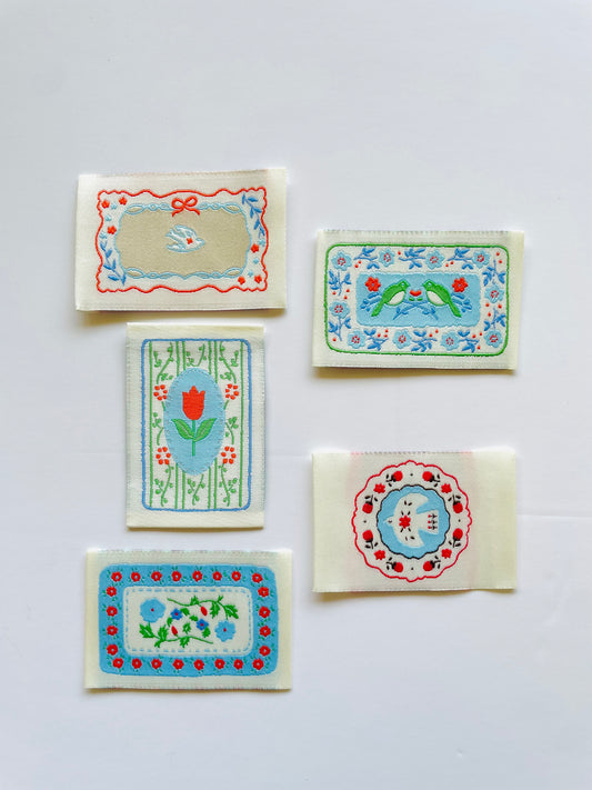 Sewing Label - Porcelain 1 (5pcs)