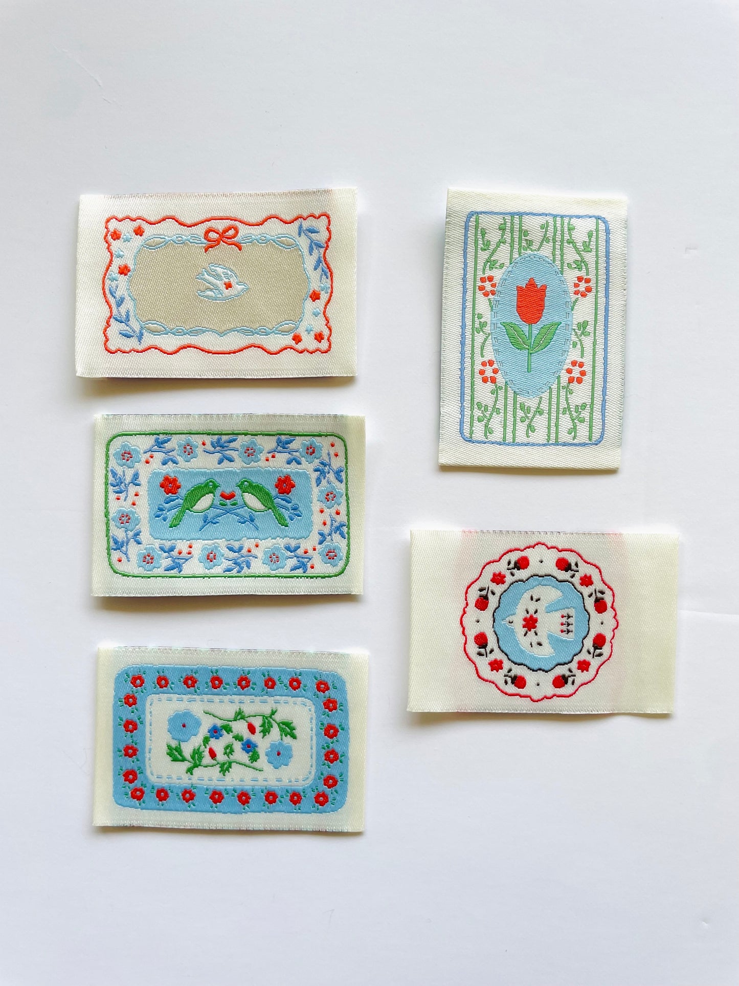 Sewing Label - Porcelain 1 (5pcs)