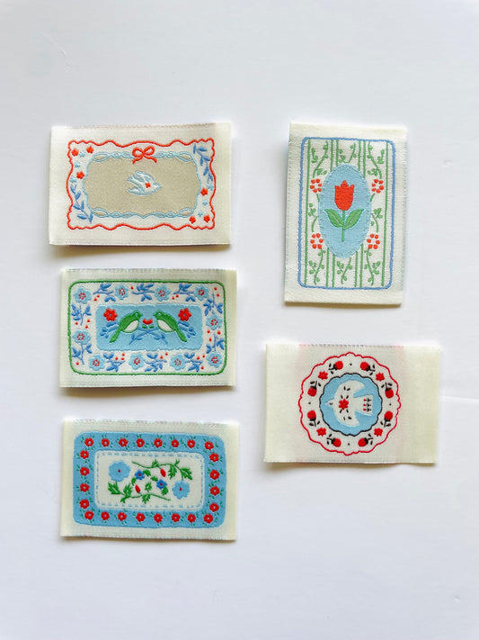 Sewing Label - Porcelain 1 (5pcs)