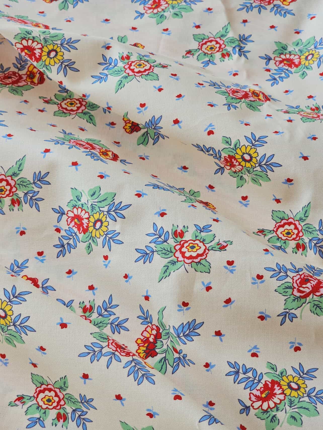 !! PRE ORDER !! Feedsack by Momnson- French Blue Floral