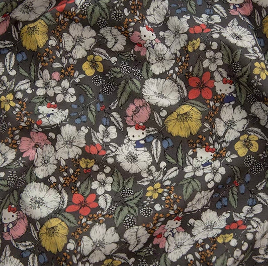 Liberty Japan - Hello Kitty - Meadow (black)