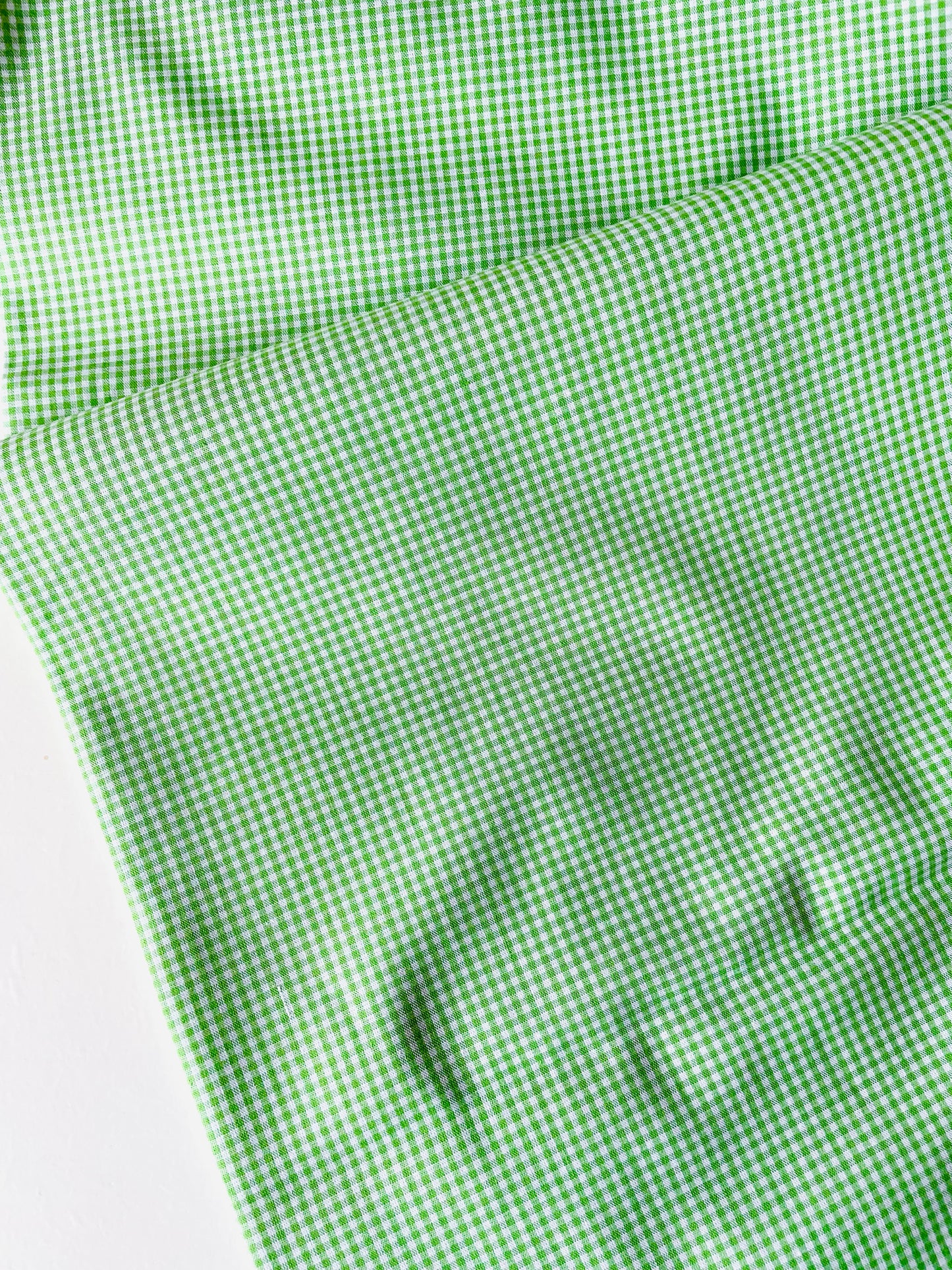 Mini Gingham - green (2mm grid)