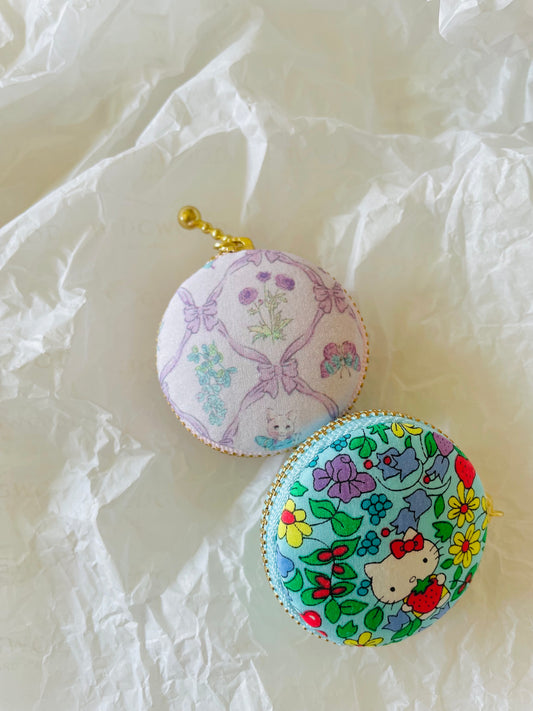 Sewing Kit - Mini Macaron Purse - Kawaii Kitty  Mo