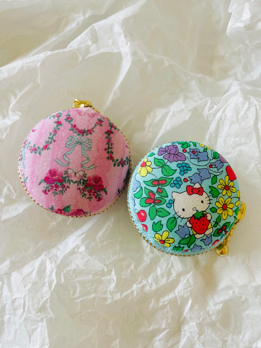 Sewing Kit - Mini Macaron Purse - Kawaii Kitty  Mo