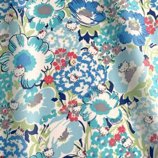 !! PRE Order! ! Liberty Japan & Hello Kitty - Peek A Boo (Blue)