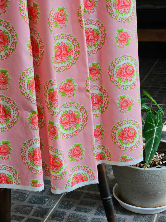 !! PRE ORDER !! Feedsack by Momnson- Flower Wreath (pink)