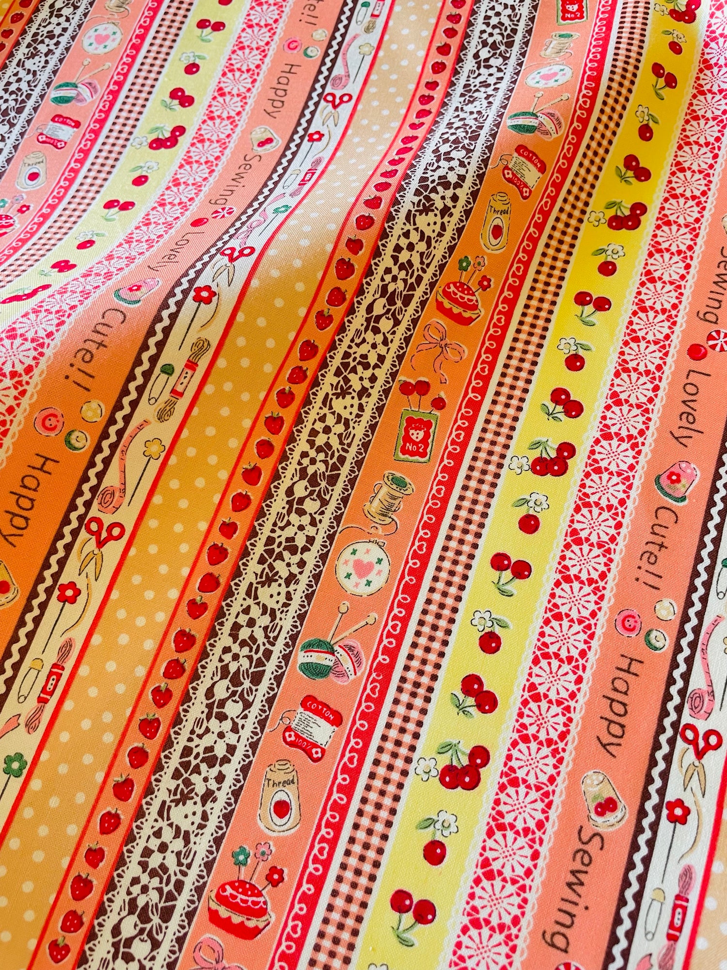 Sewing String Ribbon Sewing Ribbon (orange) – Rose Garden Patchwork