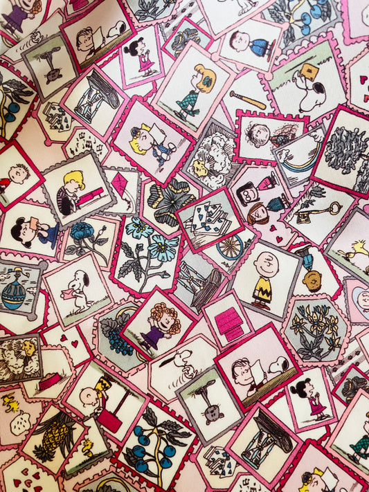 Liberty Japan + Snoopy : Stamp Collection (pink)