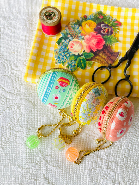Sewing Kit - Mini Macaron Purse Starter Kit (yellow/green set)