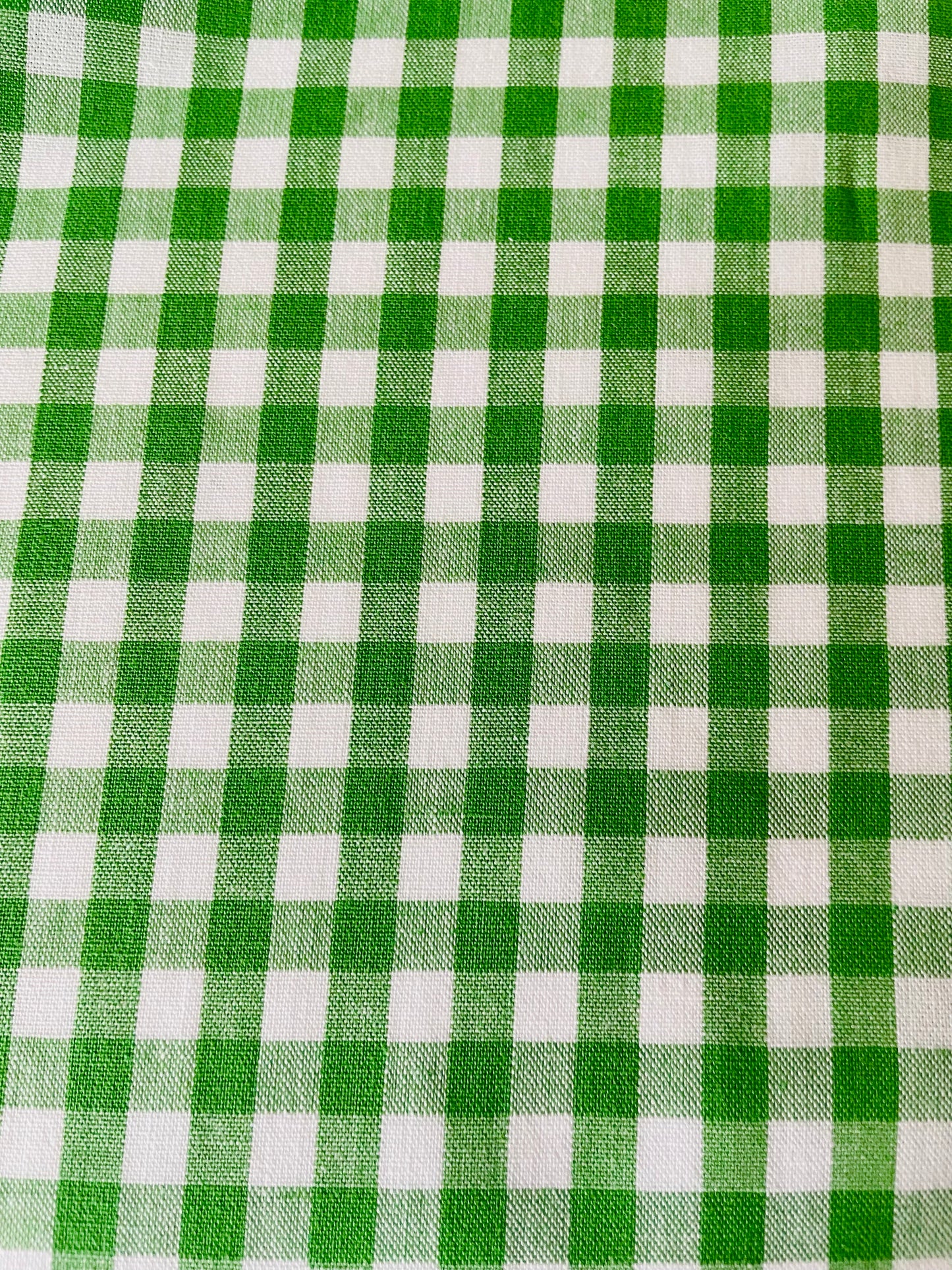 YUWA - Pre-dyed gingham check fabric (green)