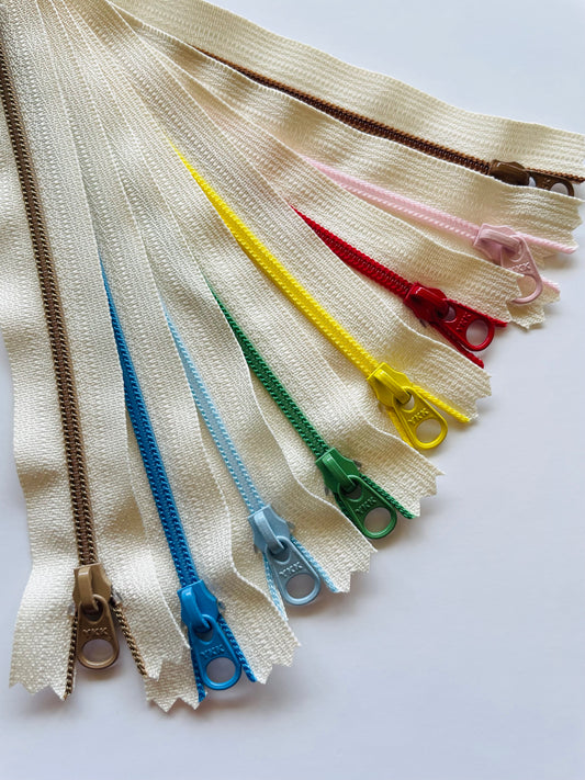 ZIPPER BUNDLE - Off white/colourful (8"/20cm)