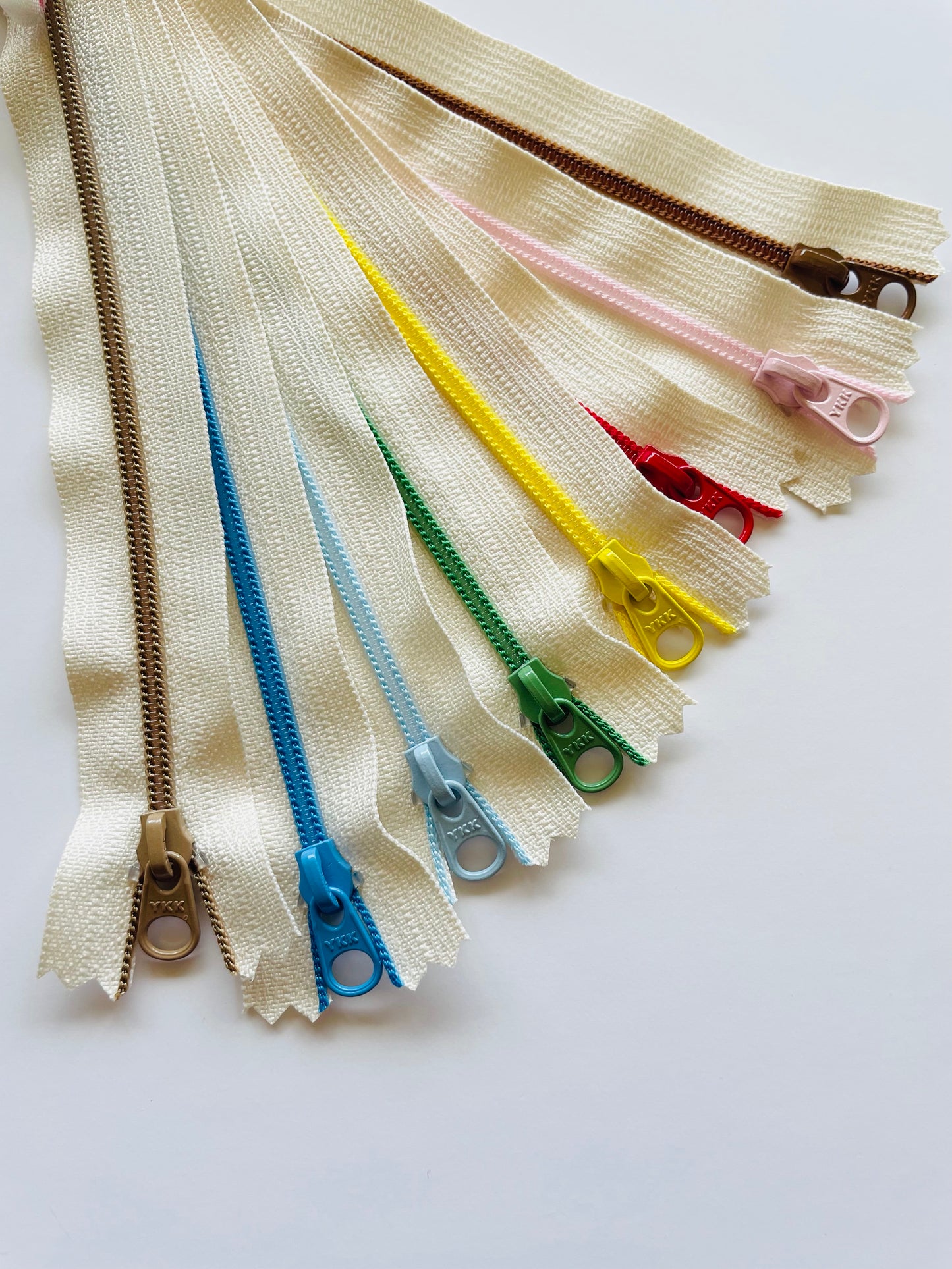 ZIPPER BUNDLE - Off white/colourful (8"/20cm)