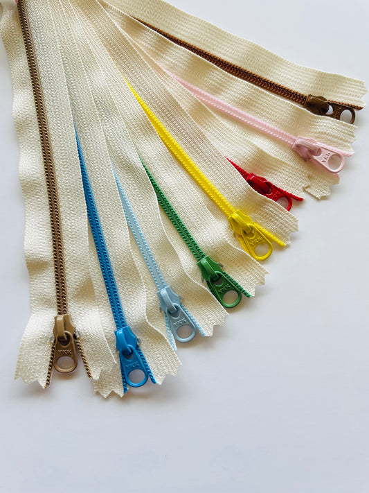 ZIPPER BUNDLE - Off white/colourful (8"/20cm)