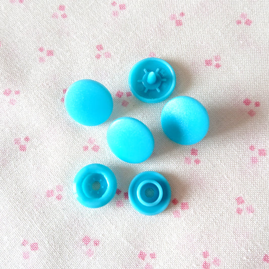 Fastening Snaps Bright Blue (matted)
