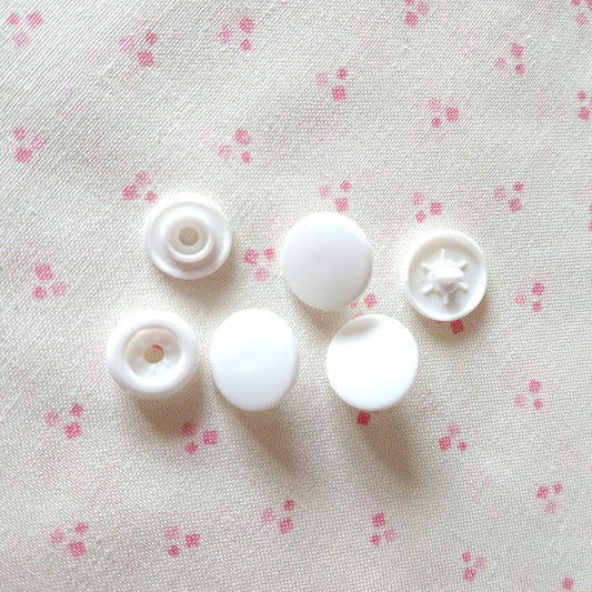 Fastening Snaps White (matted)