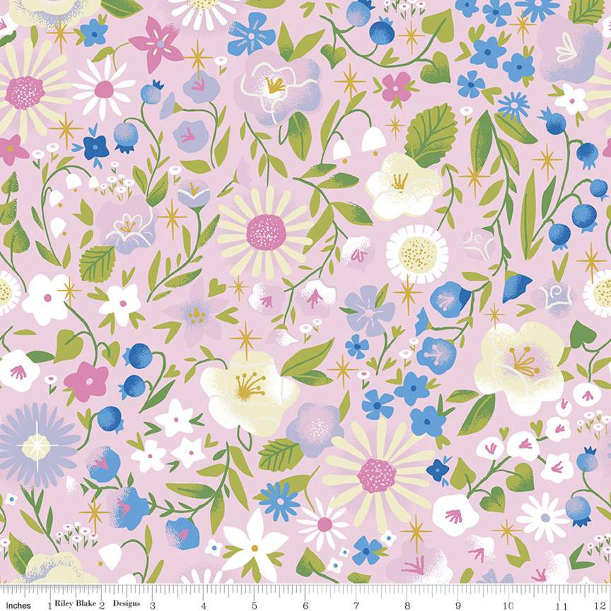 Little Brier Rose by the Jill Howarth -- Floral Pink Sparkle