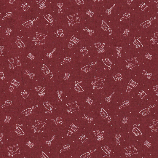 American Country 21 -- Little Notions (dark red)