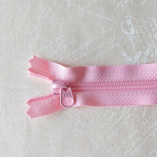 YKK Candy Color Zipper -- Light Pink (20cm/8in)