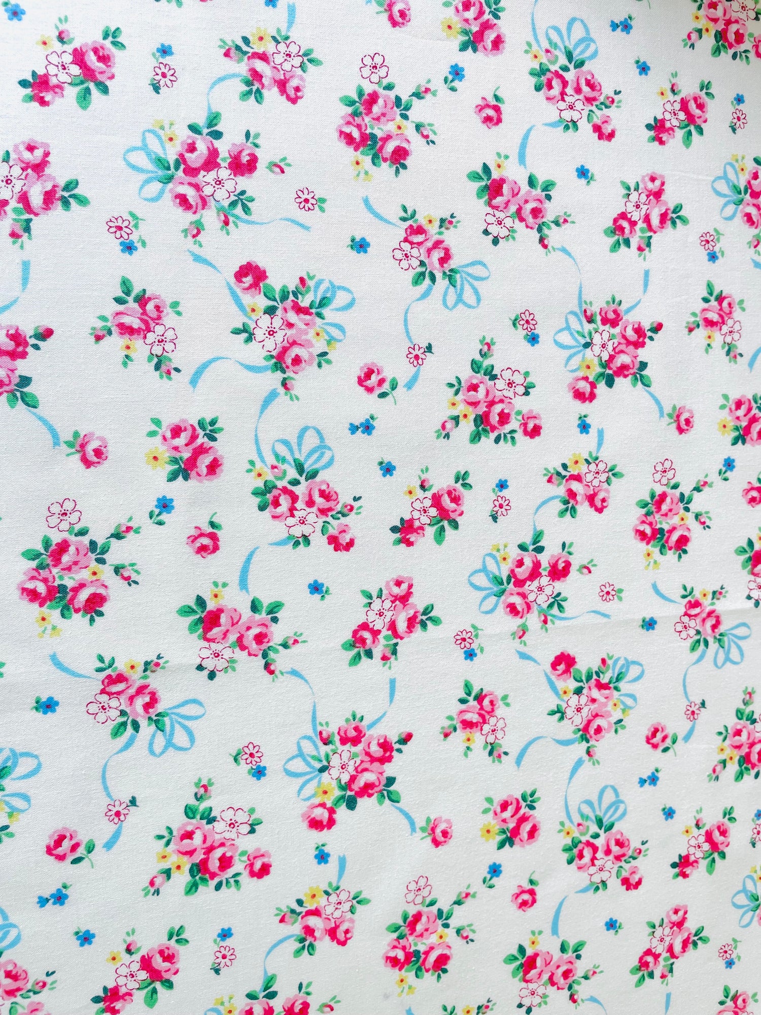 Rose Ribbon -- White – Rose Garden Patchwork